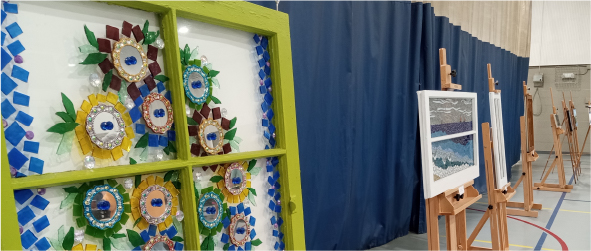 Outdoor courtyard for art events